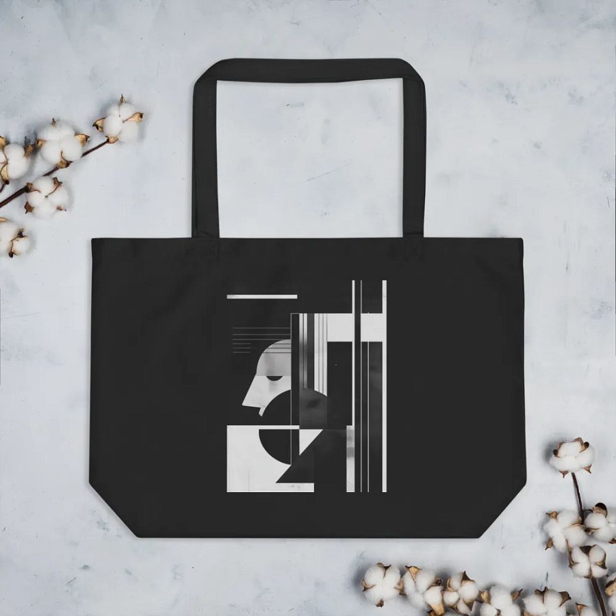 Abstract Persona 007 (Black) (Organic Cotton Tote) product image (3)