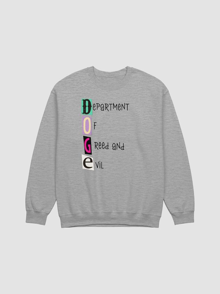 DOGE Department Of Greed And Evil Sweatshirt product image (2)