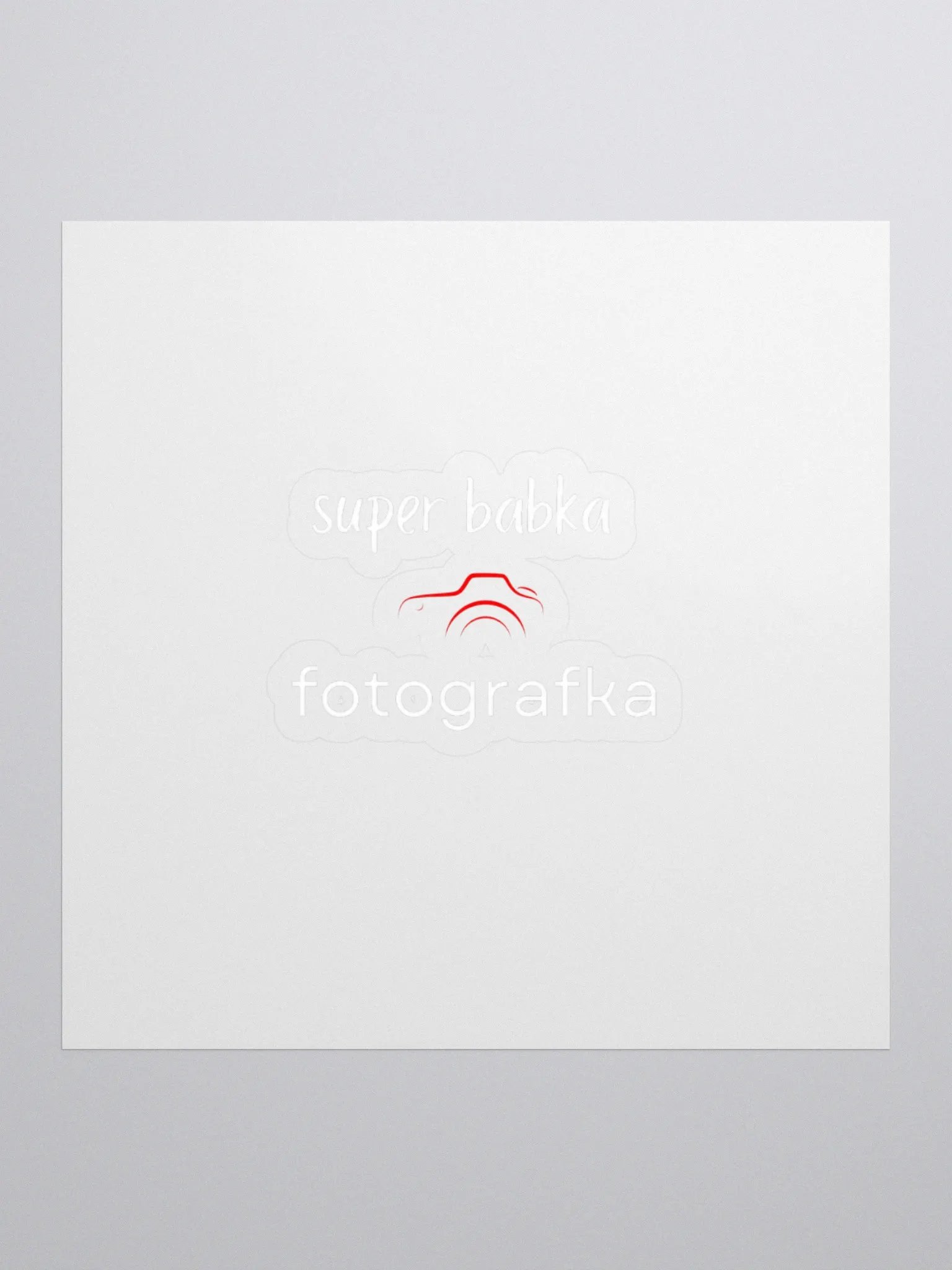 Super babka fotografka - naklejka product image (1)