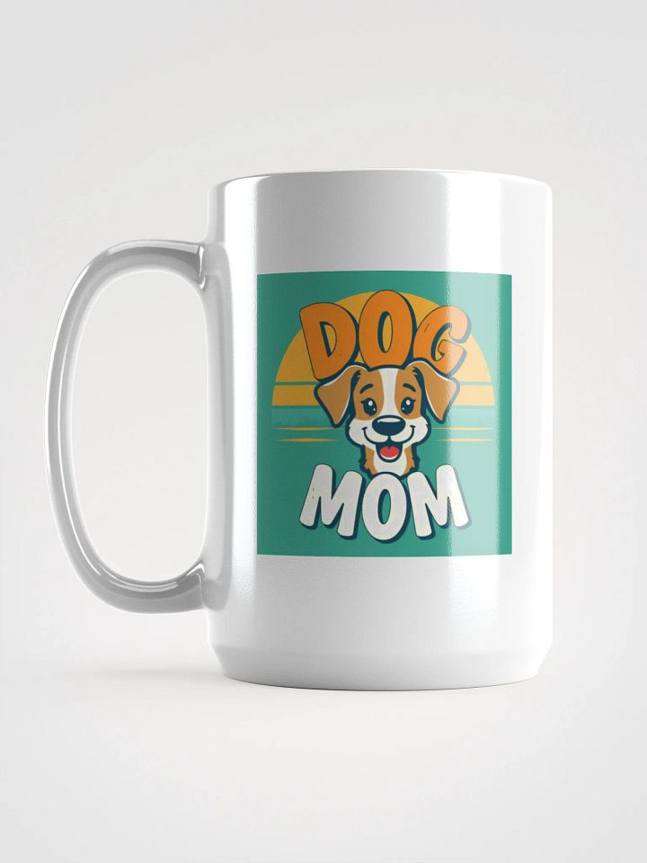 Dog Mom Sunset White Glossy Mug product image (2)