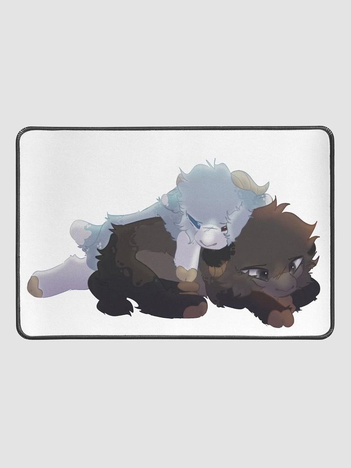 Goat Cuddles 3 Desk Mat 12