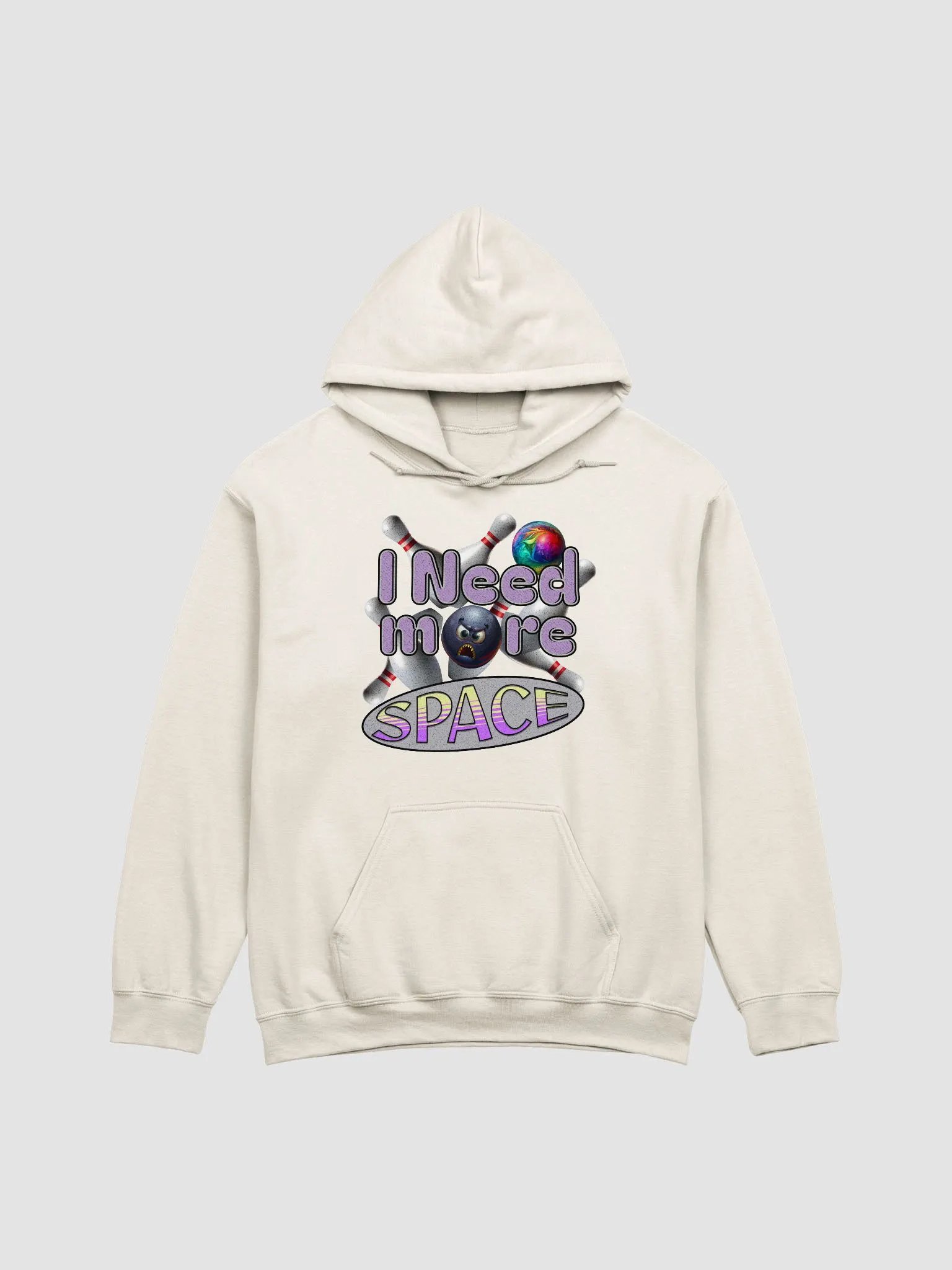 I Need More Space Bowling Angry Ball Classic Hoodie product image (19)