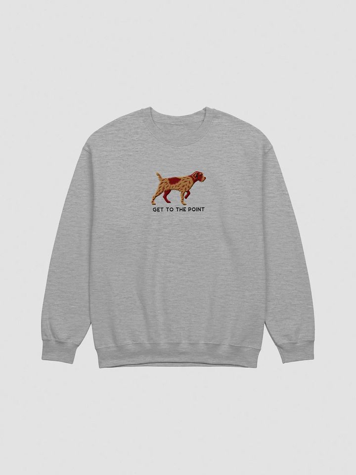 Get to the Point Sweatshirt (Embroidered) of a Wirehaired Pointing Griffon(Chestnut) product image (10)