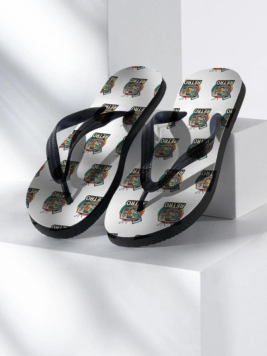 Retro TV Test Pattern Flip-Flops product image (2)