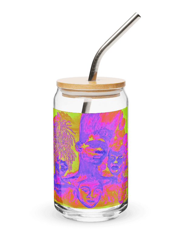 A BEAUTIFUL PEOPLE COLOURPOP GLASS CUP product image (1)