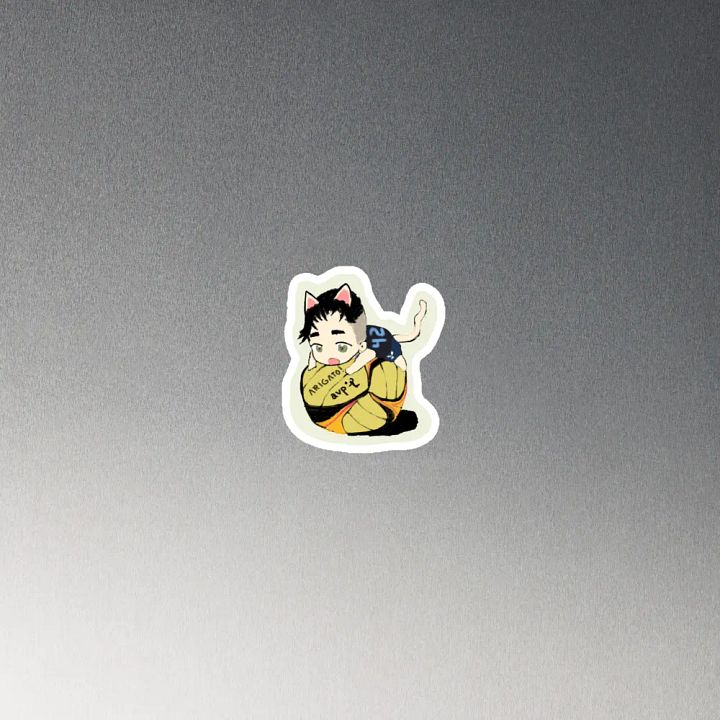 Arigato Neko Volleyball Magnet product image (4)
