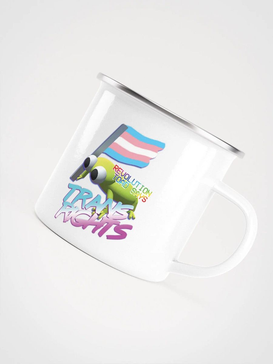 Revolution Toad Classic Trans Rights Enamel Mug product image (5)