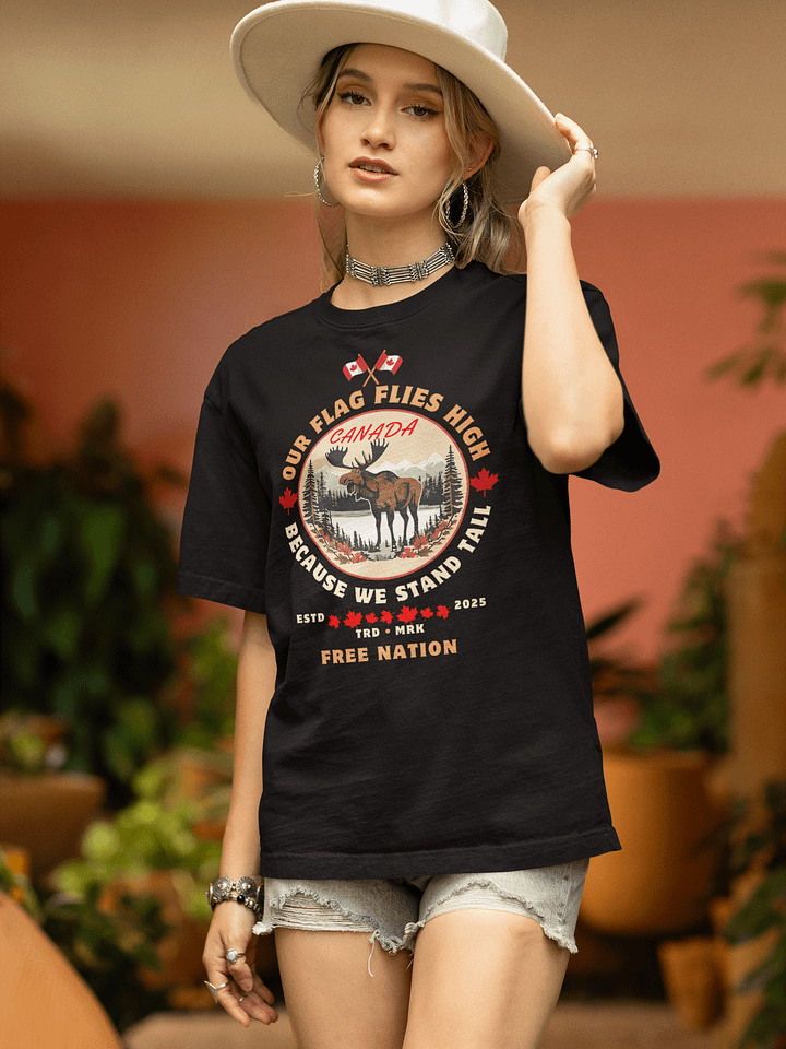 Canadian Moose Flag Graphic Tee product image (4)
