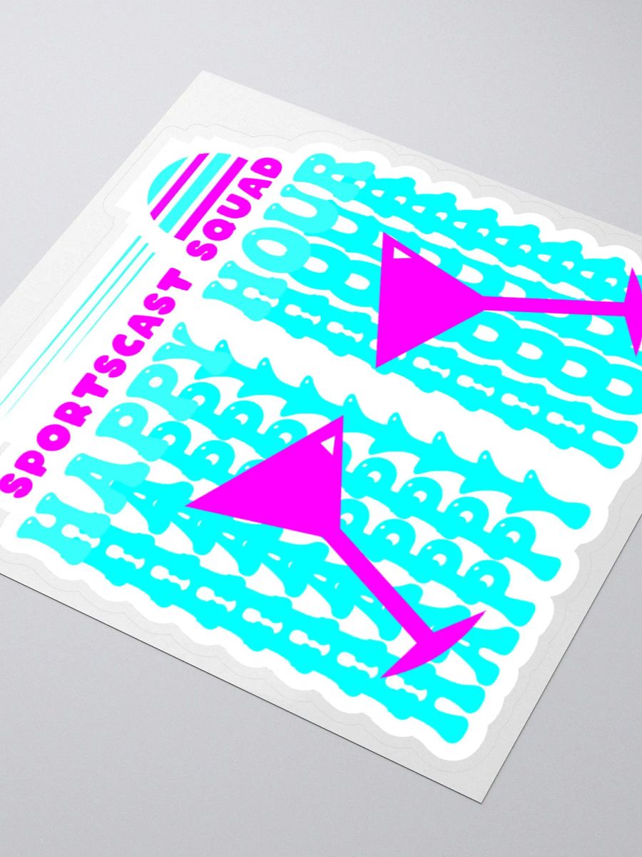 HAPPY HOUR MARTINI STICKER product image (3)