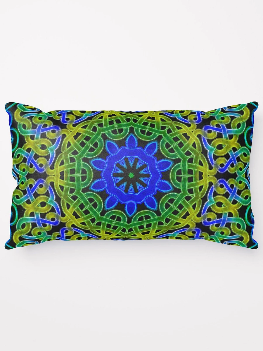 Blue Green Celtic Knot Throw Pillow product image (15)