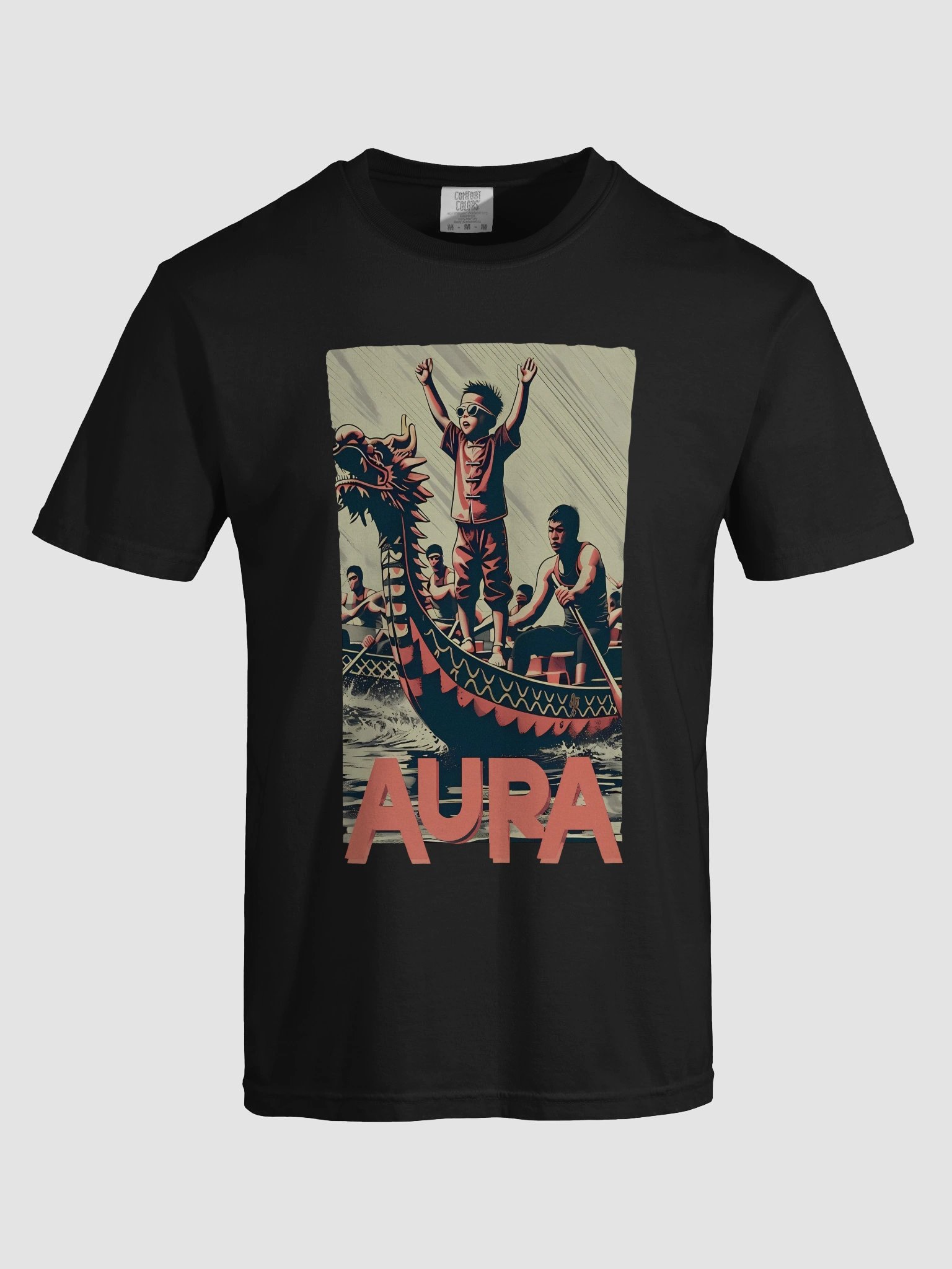 Dragon Boat Fury | Aura Art Print Heavyweight T-Shirt product image (70)