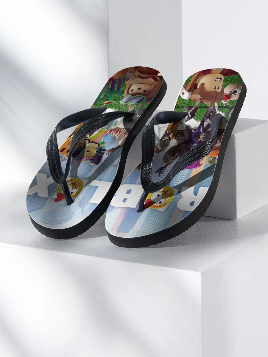 Chinelo Personalizado Canal Frango Doido - Estampa Roblox product image (1)