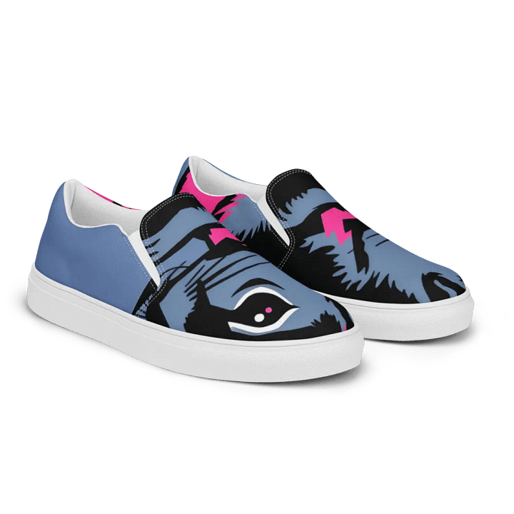 Women's graffiti style canvas Squirrel Chic Slip-On shoes product image (2)