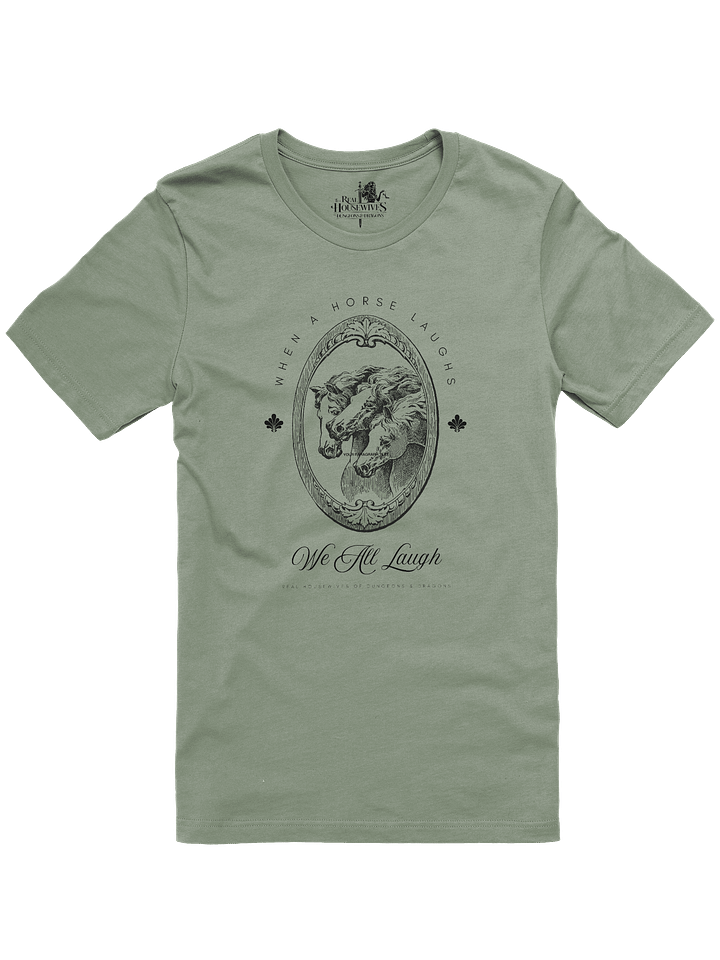 When A Horse Laughs Tee - Black product image (1)