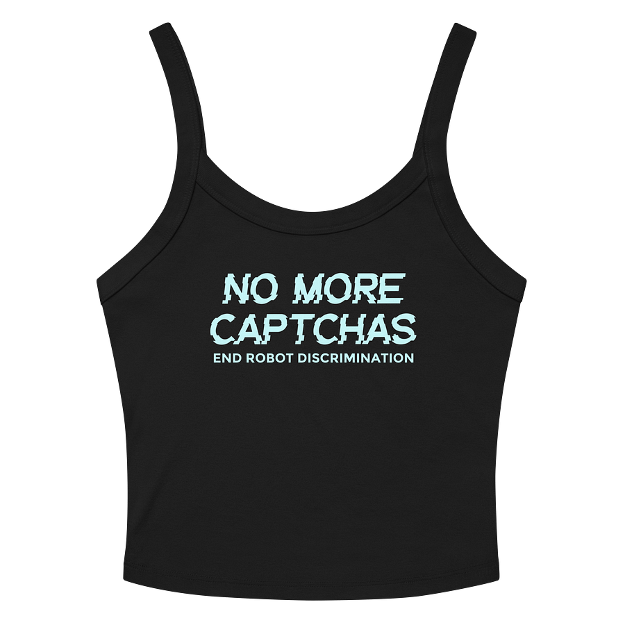 No More Captchas—End Robot Discrimination! Tank Top (Nightshade Queen ASMR) product image (2)