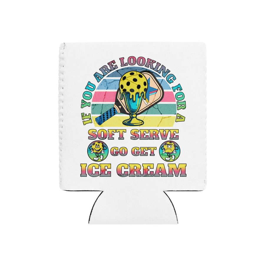 Soft Serve Go Get Ice Cream Pickleball Trophy Treat Can Cooler product image (1)