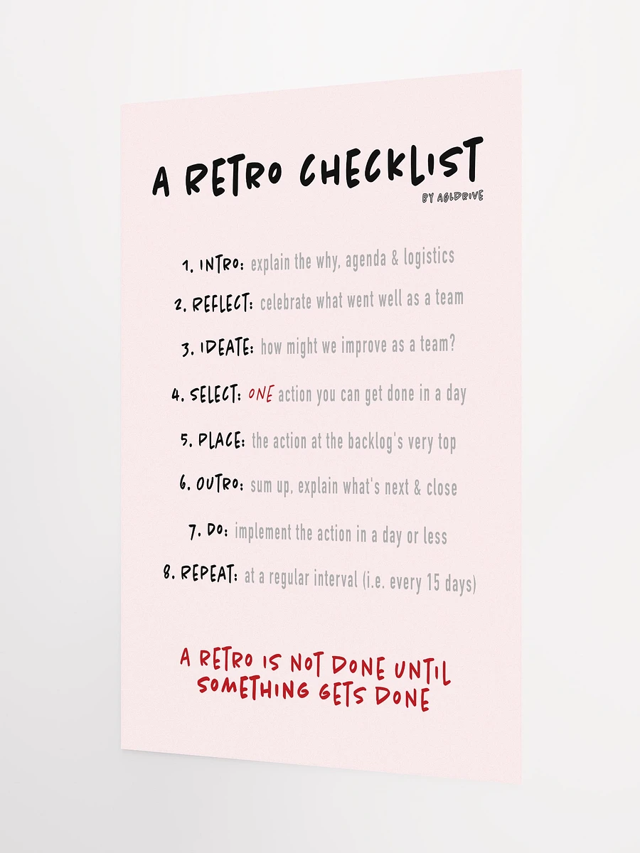 Retro Checklist Poster product image (7)