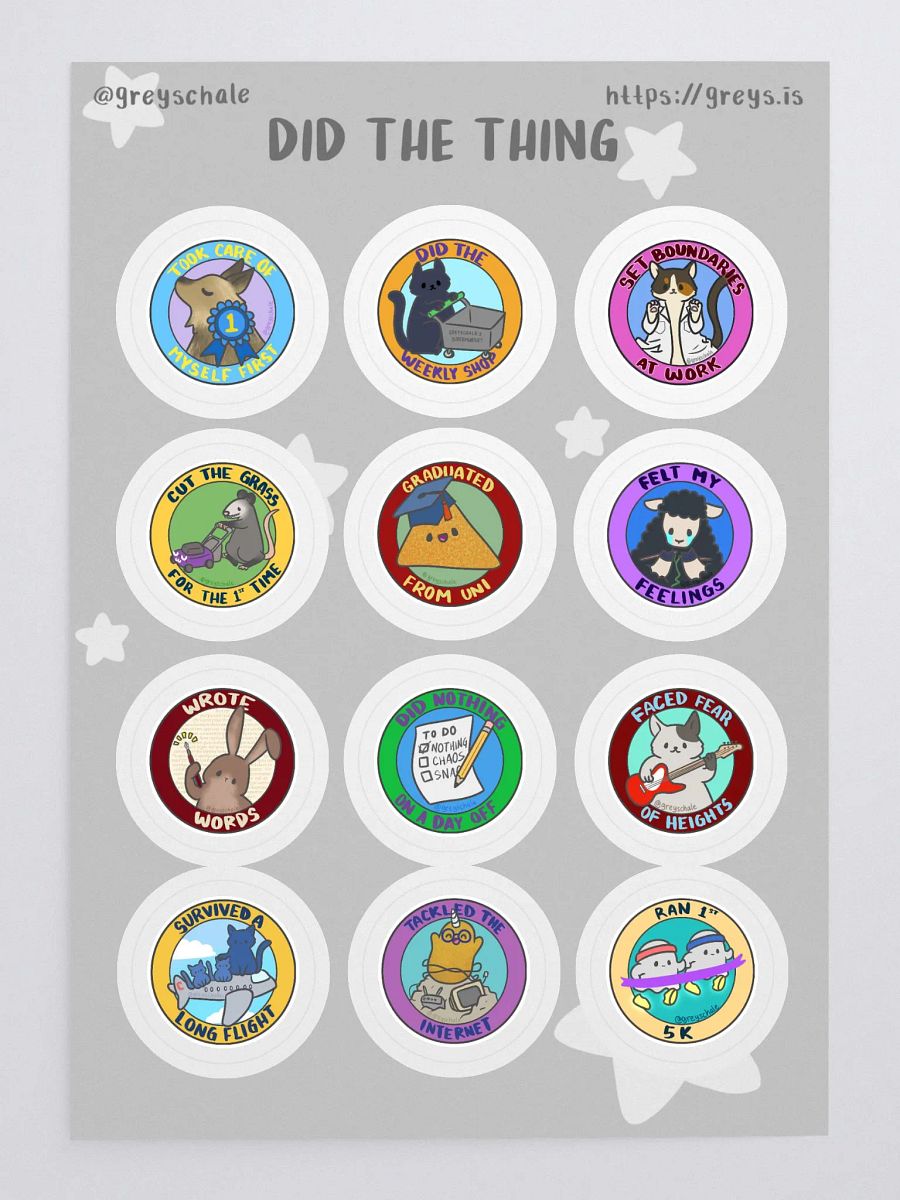 Did The Thing Sticker Sheet pt 2 product image (3)