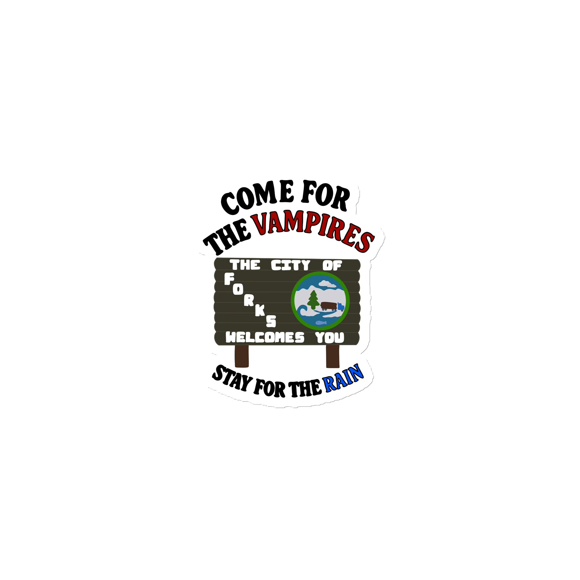 Forks Welcome Emblem Magnet Set product image (1)