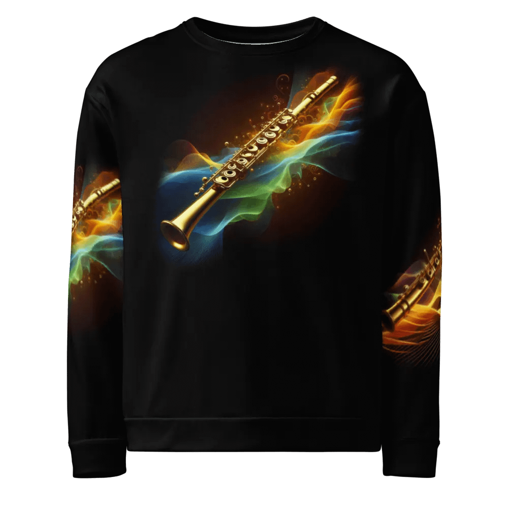 Golden Flute Musical Instrument - All-Over Unisex Sweatshirt #16 product image (6)