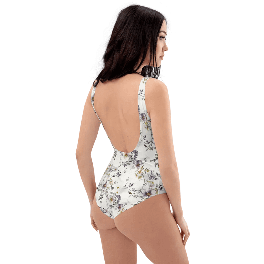 Wildflower Garden One-Piece Swimsuit – Soft Florals, Effortless Elegance product image (8)
