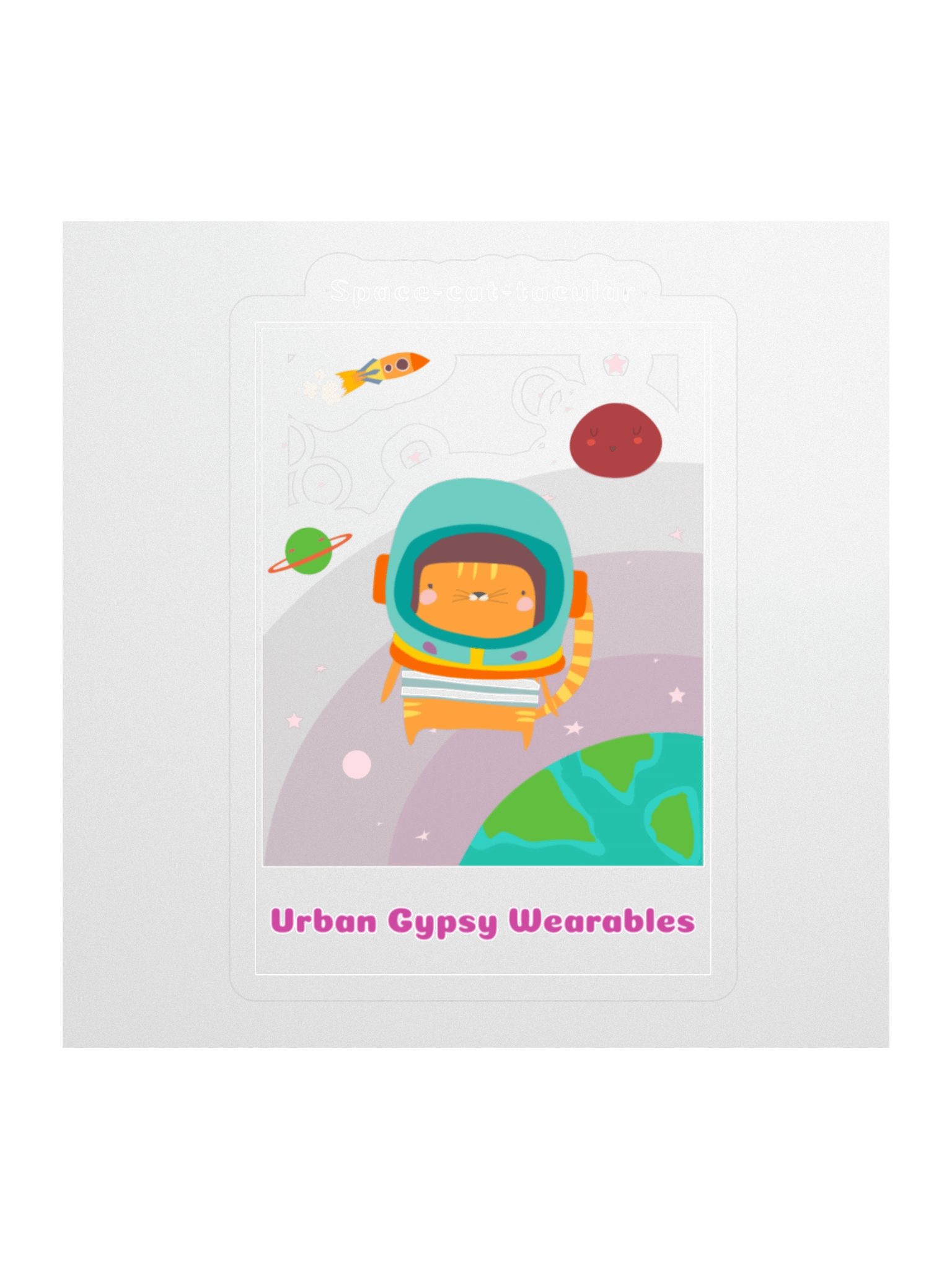 Galactic Feline Adventure Stickers product image (1)