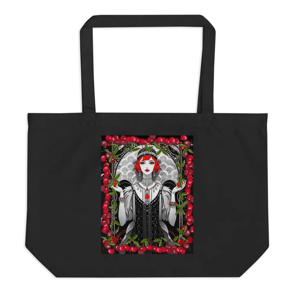 Art Deco Cherries - Organic Cotton Tote product image (1)