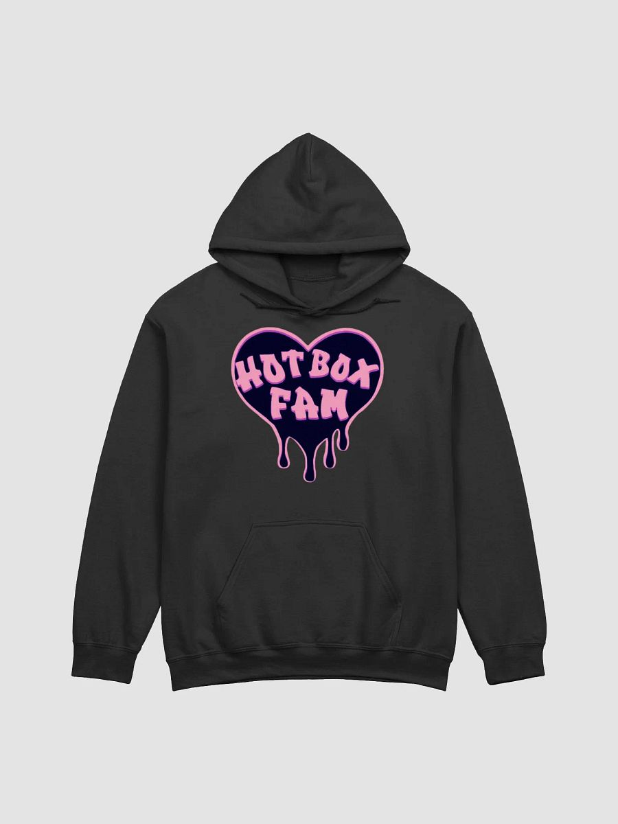 HOT BOX FAM BLACK AND PINK LOGO HOODIE product image (7)