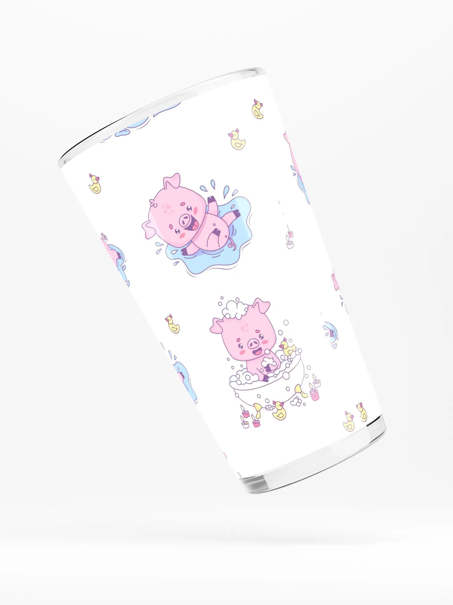 Playful Pink Piglet Shaker Pint Glass product image (4)