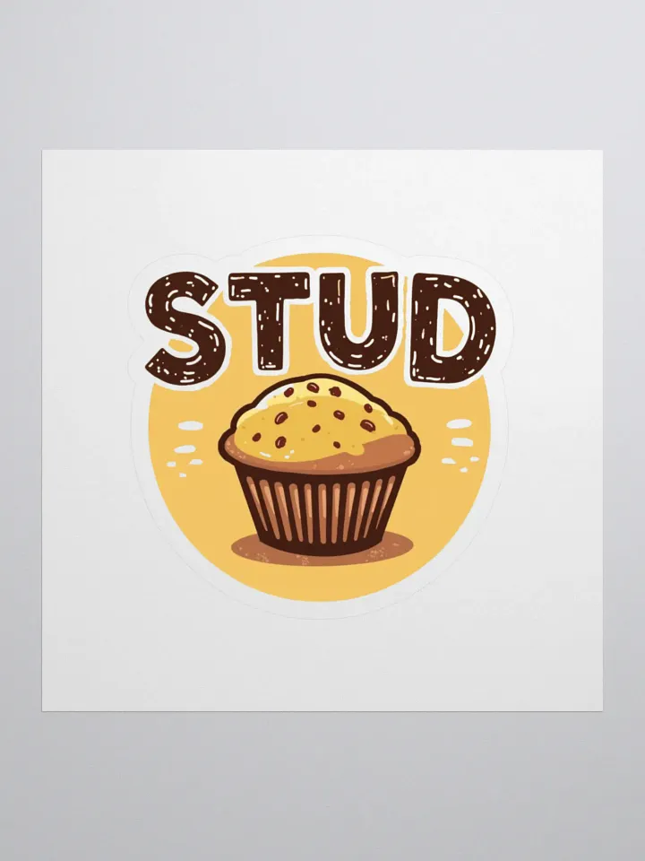 Stylish Muffin Stud Kiss Cut Stickers product image (1)