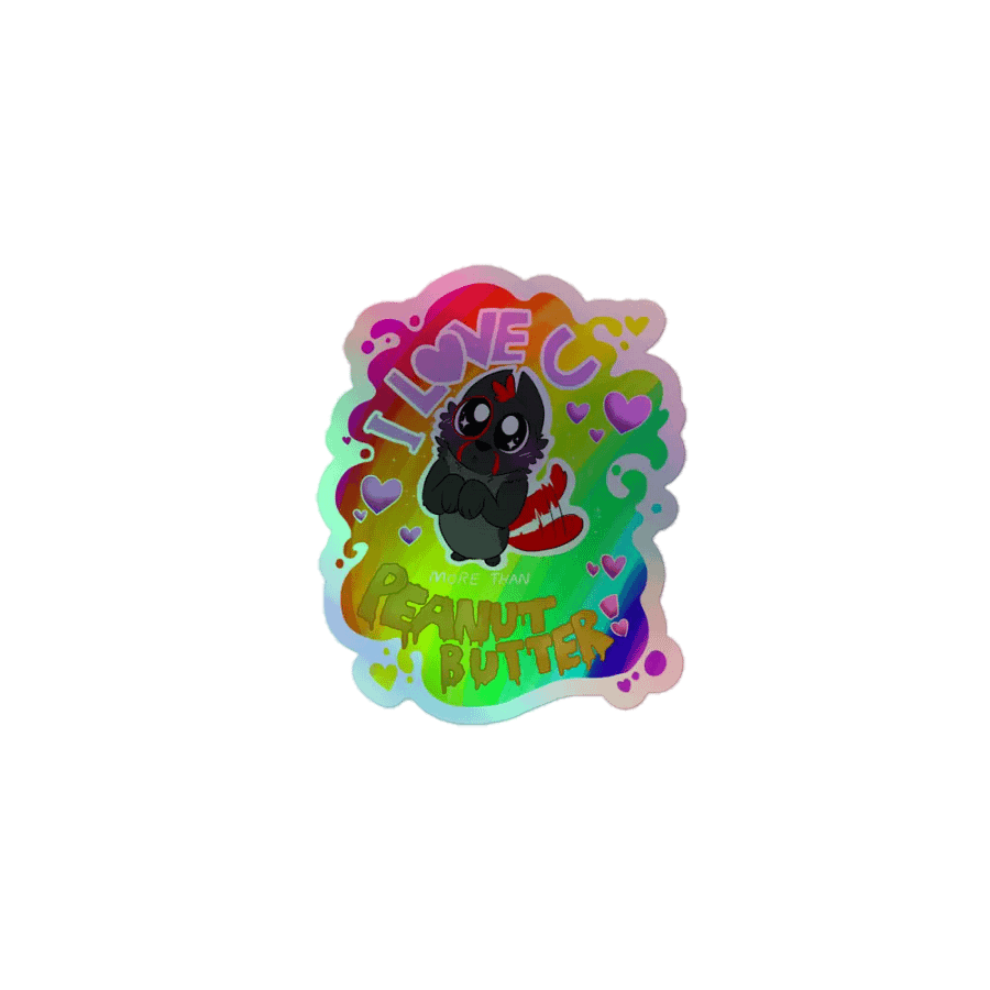 Fury Loves You Pride Holographic Sticker product image (1)