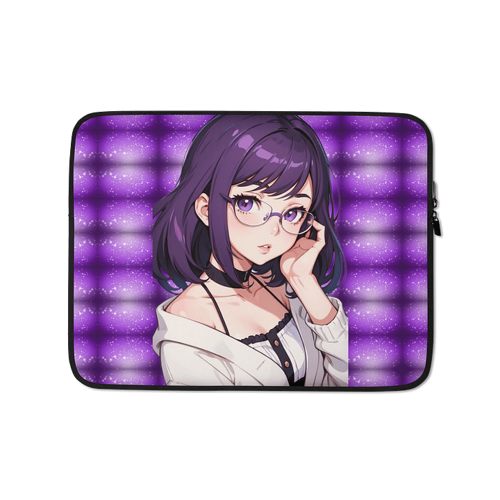 (PURPLE WAIFU) K Laptop Sleeve product image (1)