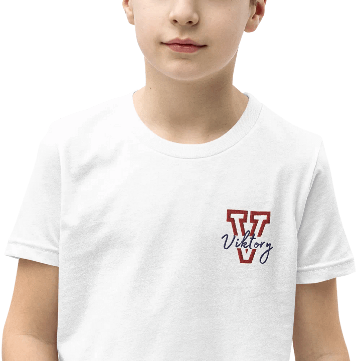 Kids Shirt White (red & blue logo) product image (1)