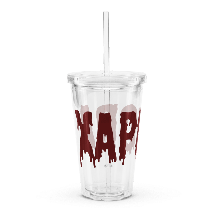 Xaphora Drip Clear Acrylic Cup w/ Straw product image (2)