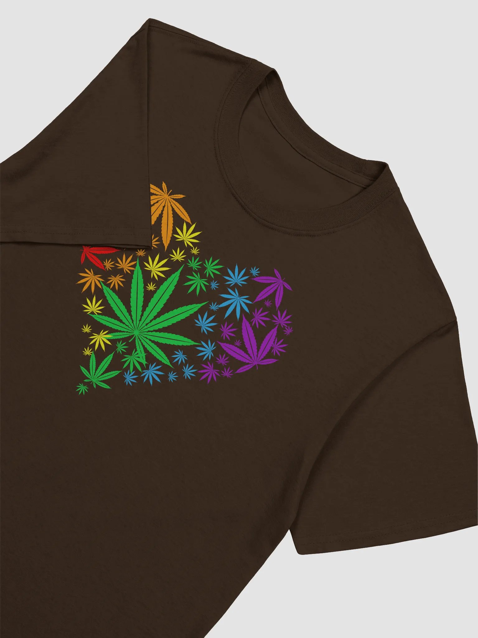 Rainbow Leaves Heart Unisex T-Shirt product image (94)