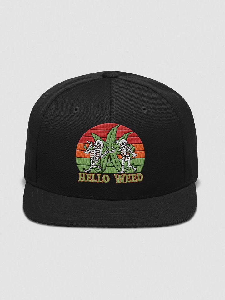 Playful Skeleton Snapback Cap product image (2)