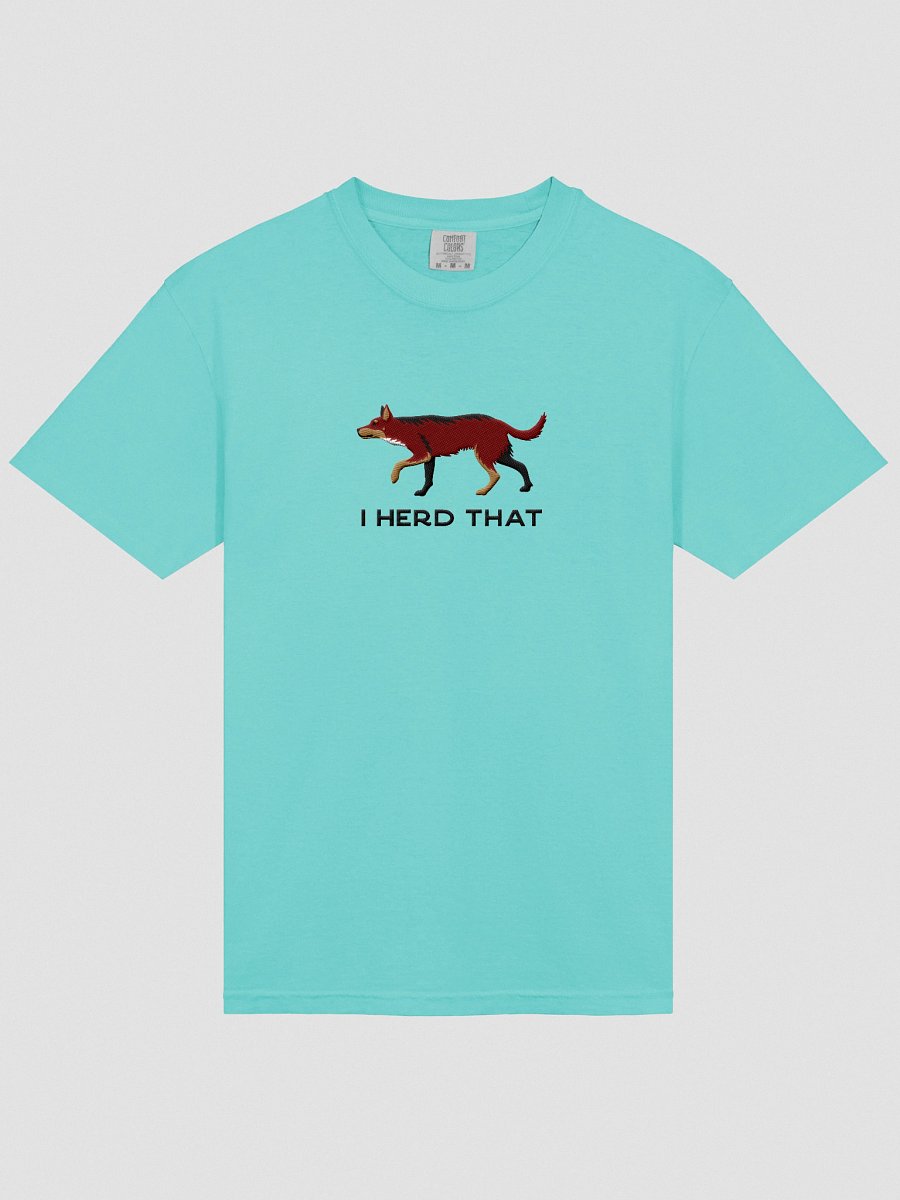 I Herd That T-Shirt(Embroidered) of an Australian Kelpie(Brown & Tan) product image (33)