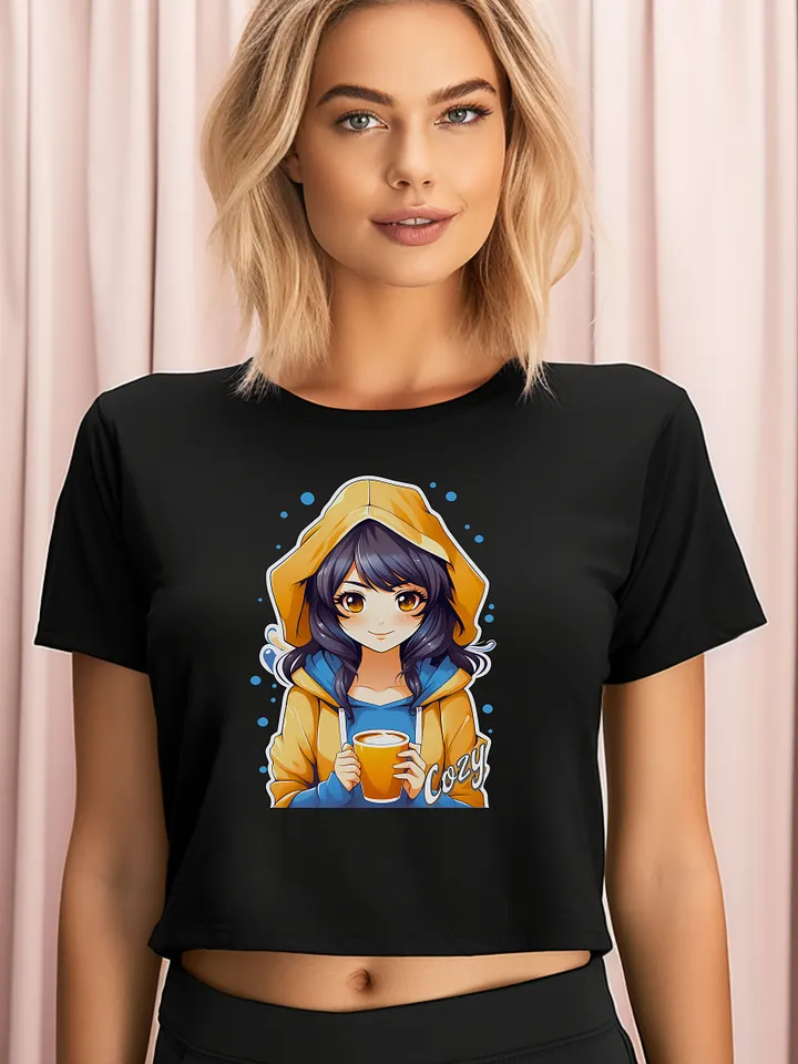 Cozy Kawaii Anime Girl v2 - AS Colour Women's Premium Crop Top product image (1)