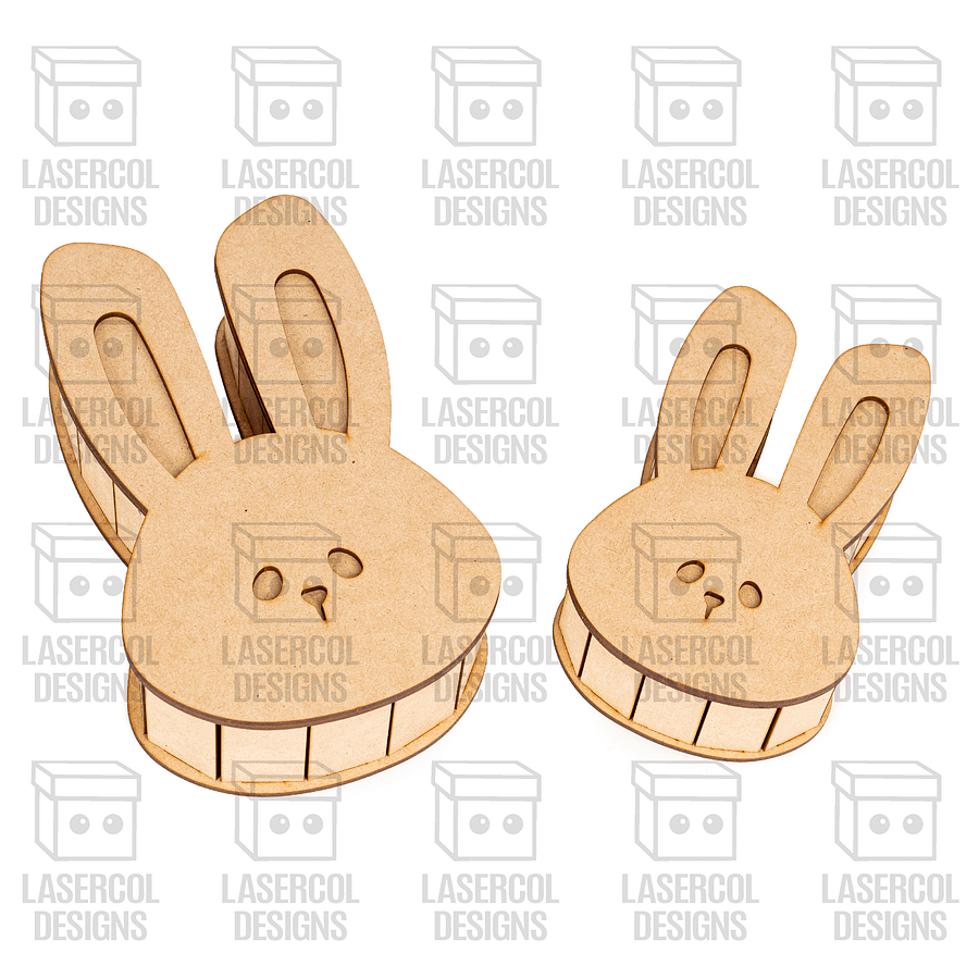 Easter Bunny Shaped Boxes Set 3 - Laser Cut Files product image (9)