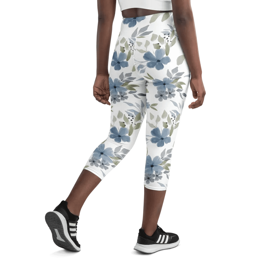 Vintage Floral 90s Yoga Capri Leggings product image (8)
