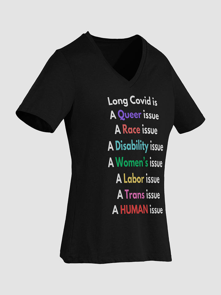 Long Covid Is Relaxed V-Neck Tee product image (7)