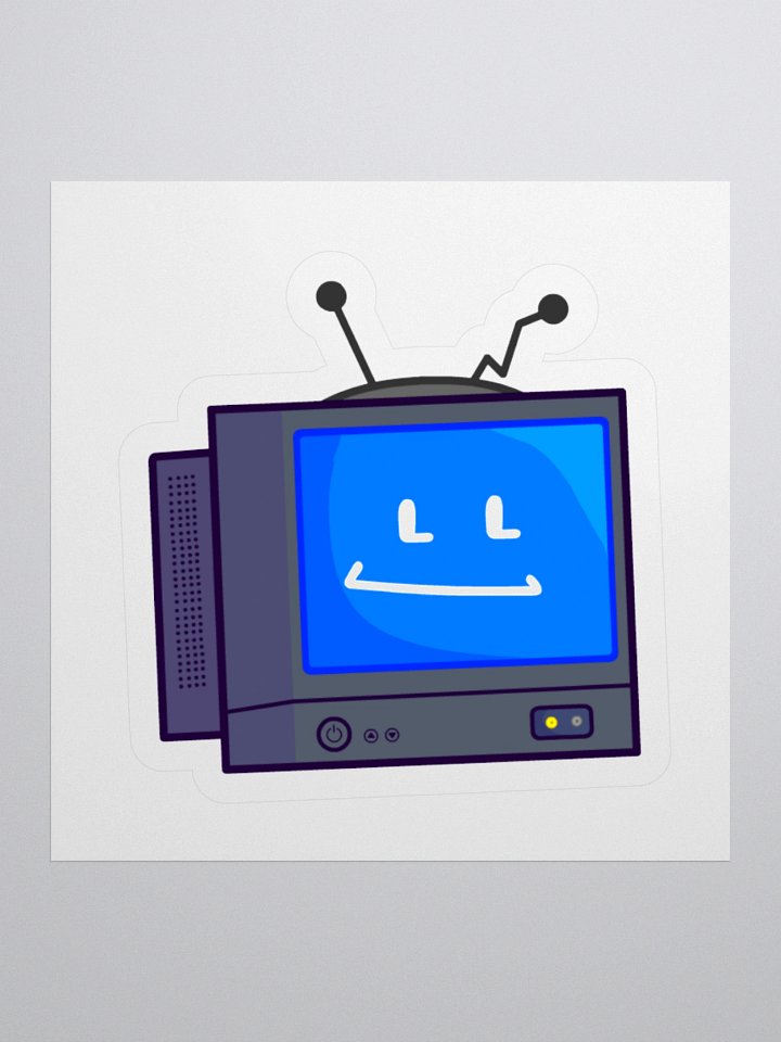 Happy TV Kiss-Cut Sticker product image (1)