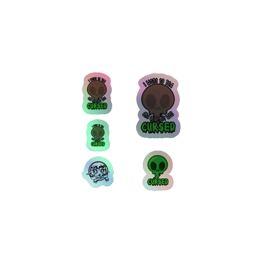 All I Got Was Cursed - Warrior - Holo Sticker Sheet product image (1)