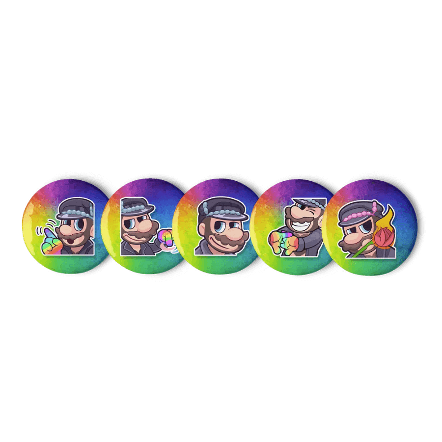 gayPins: Leather Daddy Mario Set 2 product image (2)