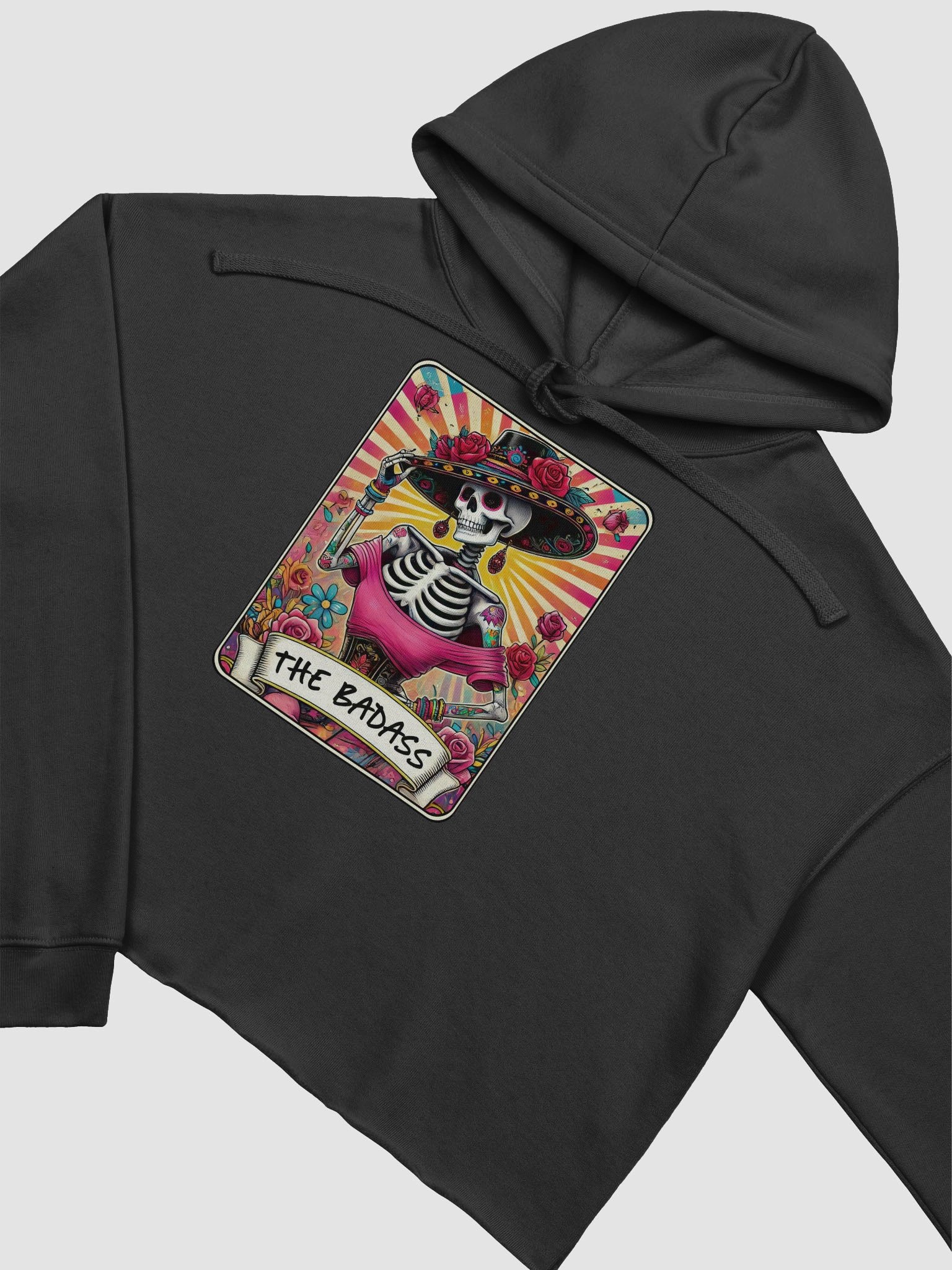 Badass Skeleton Crop Hoodie product image (3)