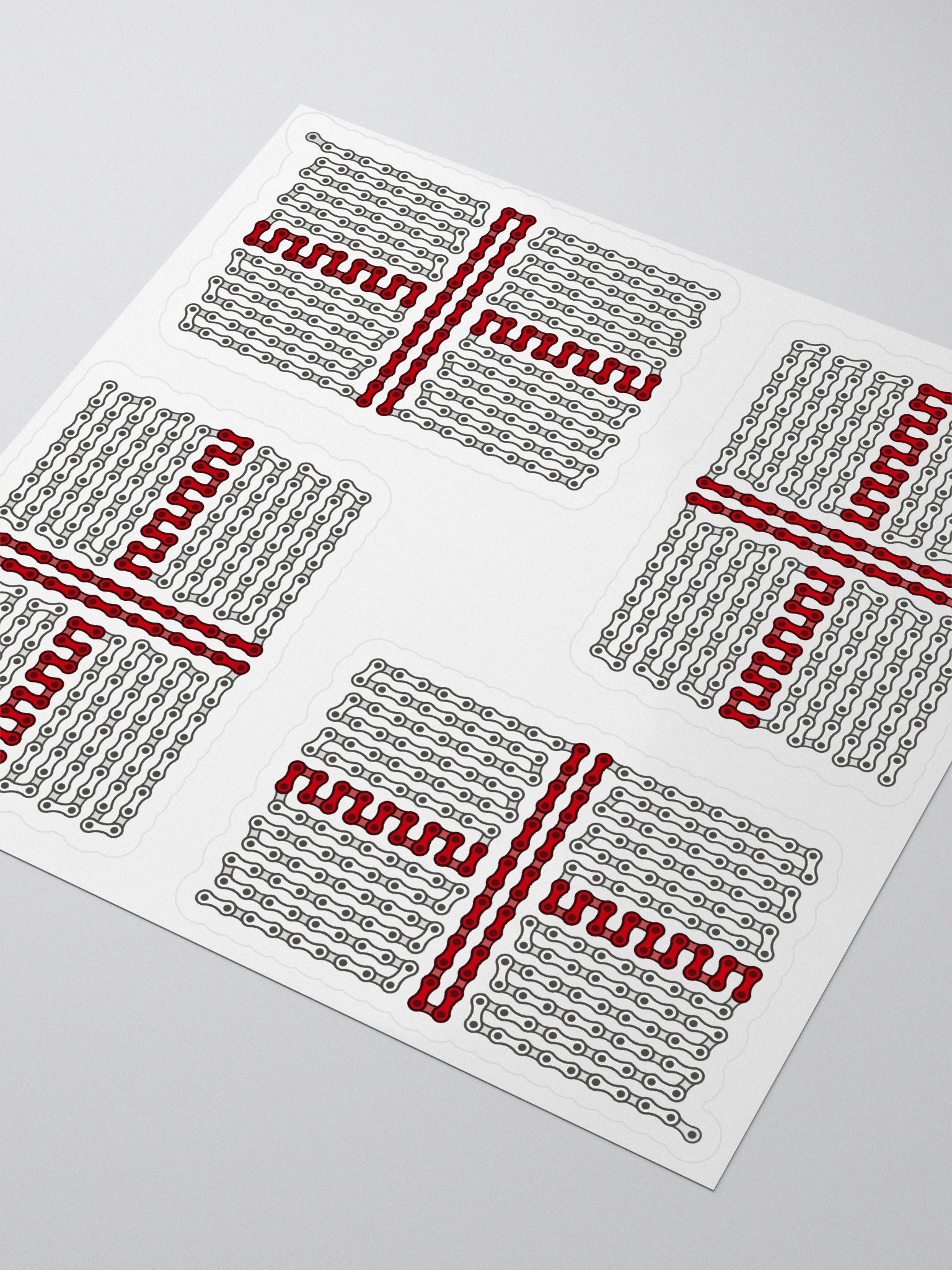 England Bike Chain Flag Sticker 4 Pack product image (3)