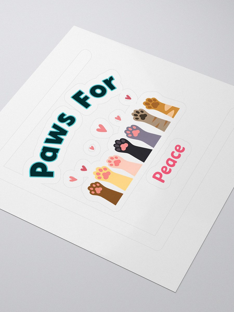 Paws For Peace Kiss Cut Stickers product image (3)