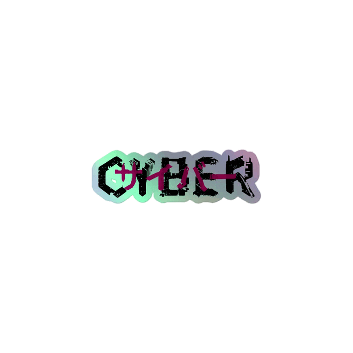 CYBER Holographic Sticker product image (1)