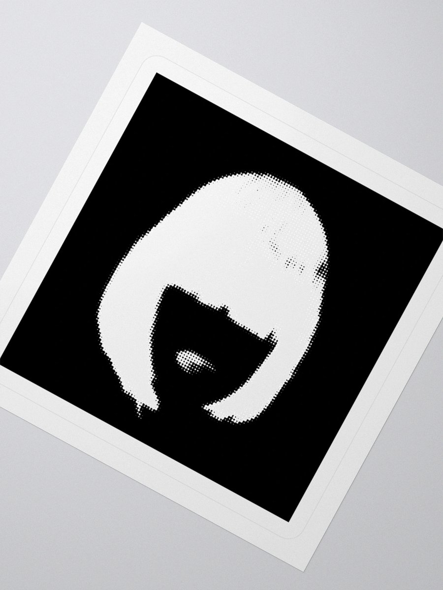 ALESSA GILLESPIE - Face Logo Sticker (Black) product image (5)