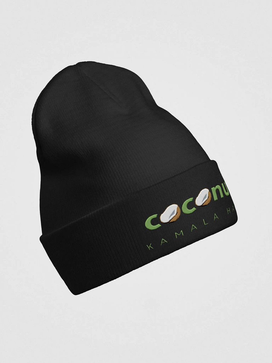 Tropical Coconut Tree Vibes Knit Beanie product image (3)